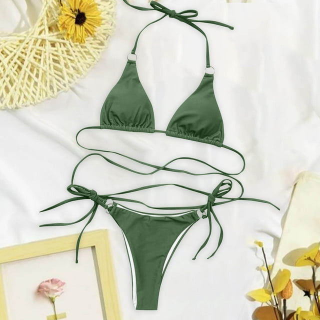 Traje de baño para mujer, moda, cómodo, bikini, traje de baño liso para mujer, bikinis, trajes de baño para mujer, conjuntos de bikini para mujer, trajes de baño bikini para mujer