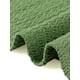 thumbnail image 5 of Blusas de mujer de tallas grandes Agnes Orinda, camisetas de cuello redondo de manga corta con abertura lateral, blusa tunic casual 1X verde oscuro, 5 of 6