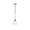 thumbnail image 1 of Living District LD4017D7C Histoire 1 Light Chrome Ceiling Pendant, 1 of 4