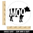thumbnail image 2 of Cow Moo Farm Animal Rubber Stamp for Scrapbooking Crafting Stamping - Large 1-1/4 Inch, 2 of 7