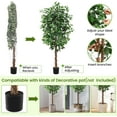 thumbnail image 6 of 6FT Artificial Ficus Tree with Natural Wood Trunk | Lifelike Faux Plant for Indoor & Outdoor Decor, 6 of 7
