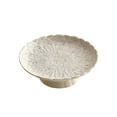 thumbnail image 2 of Ceramic Display Plate Ceramic High Legged Fruit Plates White Dessert Tray for Snacks and Table Centerpiece(1-Piece) Rkxzt, 2 of 8