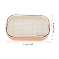 thumbnail image 4 of Unique Bargains 1 Pc Soap Dish Double Layer Drain Soap Holder for Bathroom Orange, 4 of 6