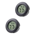 thumbnail image 1 of EcoNesxp 2 Pack Mini Hygrometer Thermometer Fahrenheit or Celsius Meter Digital LCD Display Indoor Room Round Humidity Thermometer for Humidor Home Greenhouse Baby Room Reptile Incubator Trendy and F, 1 of 5