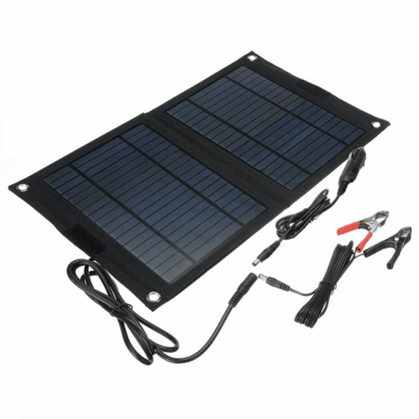 Panel solar plegable Apuakthei: cargador solar de emergencia de silicio policristalino para batería de automóvil