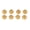 Gold, variant on M Buder Premium Aluminum Alloy M2 Hex Wheel Lock Nuts Upgraded Nylon Lining Insert Anti-Loose Fasteners for Axial SCX24 1/24 RC Models (8 pieces, Red / 0.2 inches)