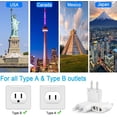 thumbnail image 2 of Adaptador de Conexión JOZUTTOW Europa a América Negro Pack de 2, 2 of 7