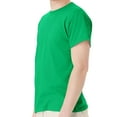 thumbnail image 3 of Hanes EcoSmart Men's Short Sleeve T-Shirt, Crewneck Classic Fit Tee, Cotton-Poly, Kelly Green, S, 3 of 5