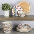 thumbnail image 4 of Tia Mowry 18 Piece Fine Ceramic Dinnerwware Set, Honey Golden, 4 of 7