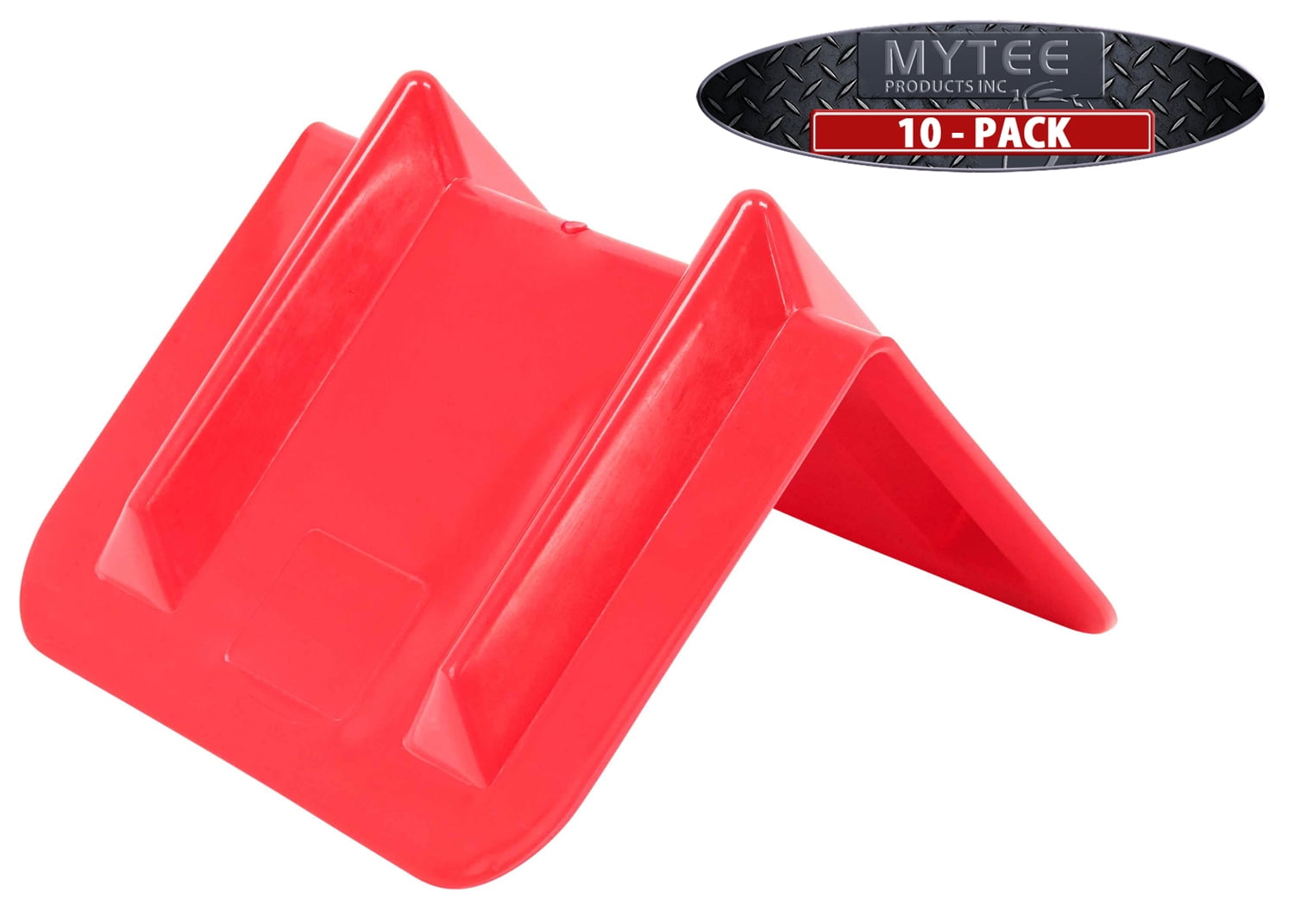 (10 Pack) V Edge Protectors Flatbed, 8" x 12", Red Vee Shaped Plastics Corner Protectors for