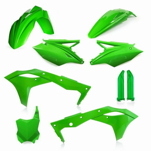 Acerbis Full Plastic Kit (Green) for 18 Kawasaki KX250F