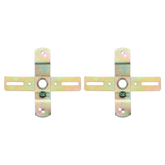 Uxcell Light Crossbar, Carbon Steel Cross Shaped Mounting Bracket Universal Lamp Fixture with Screws 2 Pack