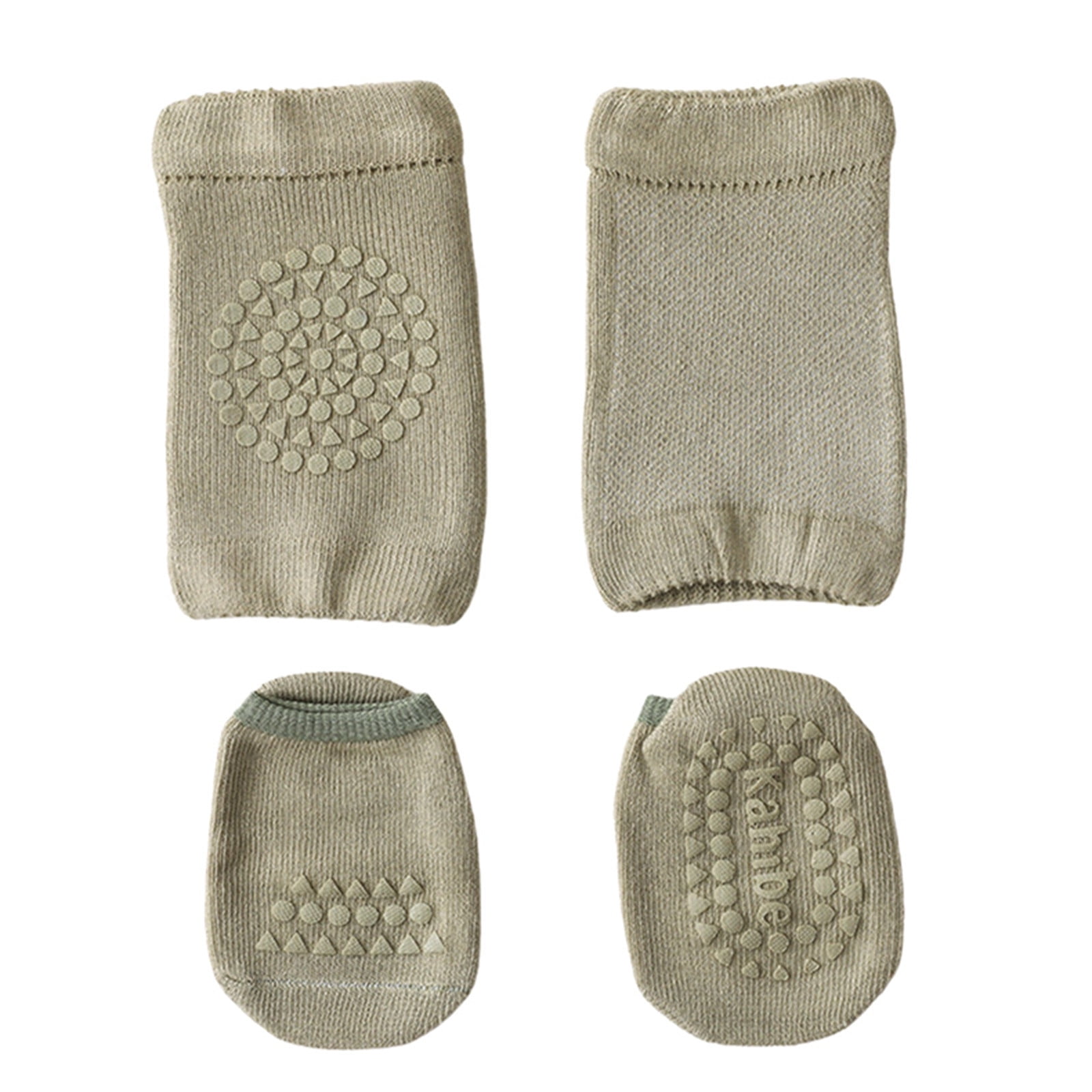 Baby Crawling Sports Knee Pads Floor Socks Toddler Protective Gear for Learning Non-