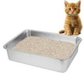 thumbnail image 1 of Caja de arena para gatos BierBear de acero inoxidable para grandes felinos, 1 of 7