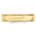 thumbnail image 5 of Auriga 14k Yellow Gold Migraine Half-Round Wedding Band Size- 6.5 for Women, 5 of 6