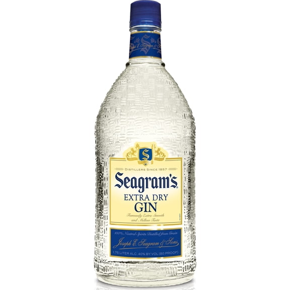 Seagram's Extra Dry Gin 1.75 L Bottle, 40% ABV