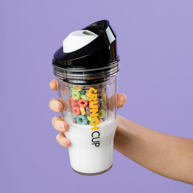 The CrunchCup: Portable cereal and milk tumbler.
