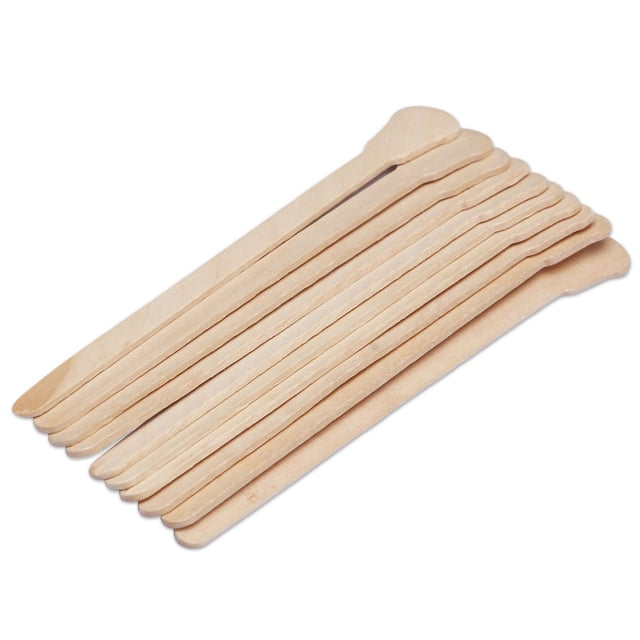 Seitruly Barra de cera para el cabello, herramienta de limpieza de desechable para encerar, pieza de madera, suministros de belleza para raspar, Type2 NO2 Seitruly CE012024-02