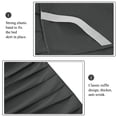 thumbnail image 3 of Unique Bargains Polyester Ruffled Bed Skirt with 16" Drop King Dark Gray, 3 of 7