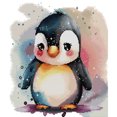 thumbnail image 2 of Hilo Algodón Ecológico Bordado Parcial Punto Cruz Pingüino Impreso 14 Quilates 37x40cm, 2 of 8