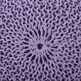 thumbnail image 2 of GDF Studio Belle Modern Knitted Cotton Round Pouf, Lavender, 2 of 5