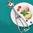 thumbnail image 6 of Ice Cream Scoop with Trigger Stainless Steel Cookie Scoop for Baking Fruit Cookie Dough Cupcake, 6 of 9