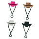 thumbnail image 2 of 4 fundas para beber con forma de sombrero de vaquera, creativas, para pajitas de 6 a 10 mm, resistentes a salpicaduras. Color mezclado, 2 of 9
