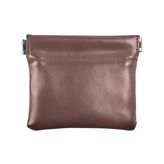 Burgundy Wallet Small PU Leather Change Pouch Wallet for Women