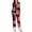 J-Red Plaid, variant on successthop Christmas Pajamas for Women 2 Piece Plaid Long Sleeve Snowman Shirts Xmas Holiday Sleepwear with Pockets