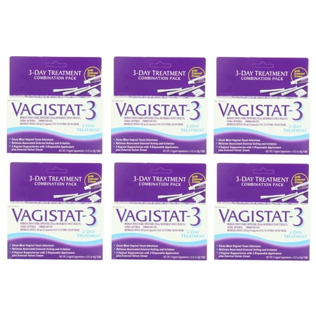 Vagistat 3 Day Treatment, Cures Most Yeast Infections, Relieves Itching and Irritation with External Vulvar Cream (Pack of 6) + Yes to Tomatoes Moisturizing Single Use (Best Cure For Yeast Infection Under Breast)