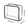 thumbnail image 2 of IMossad Clear Toiletry Bag, Thick Transparent Cosmetic Bag,Waterproof Makeup Artist Large Bag,Clear Bag for Travel,Visual Bag Organizing Bag,Easy to Clean,13x9.1x5.1 Inches, 2 of 6