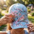 thumbnail image 5 of Mfakffe Breast Cancer Awareness Baseball Cap for Men Women Hummingbird October Support Hat Adjustable Casual Baseball Hat, 5 of 6