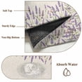 thumbnail image 6 of Round Rugs 5Ft, Purple Lavender Round Area Rug Washable Indoor Throw Carpet, Farmhouse Vintage Botanical Flowers Floral Soft Non Slip Circle Rug for Cabinet Bathroom Home Decor Aesthetic, 6 of 8