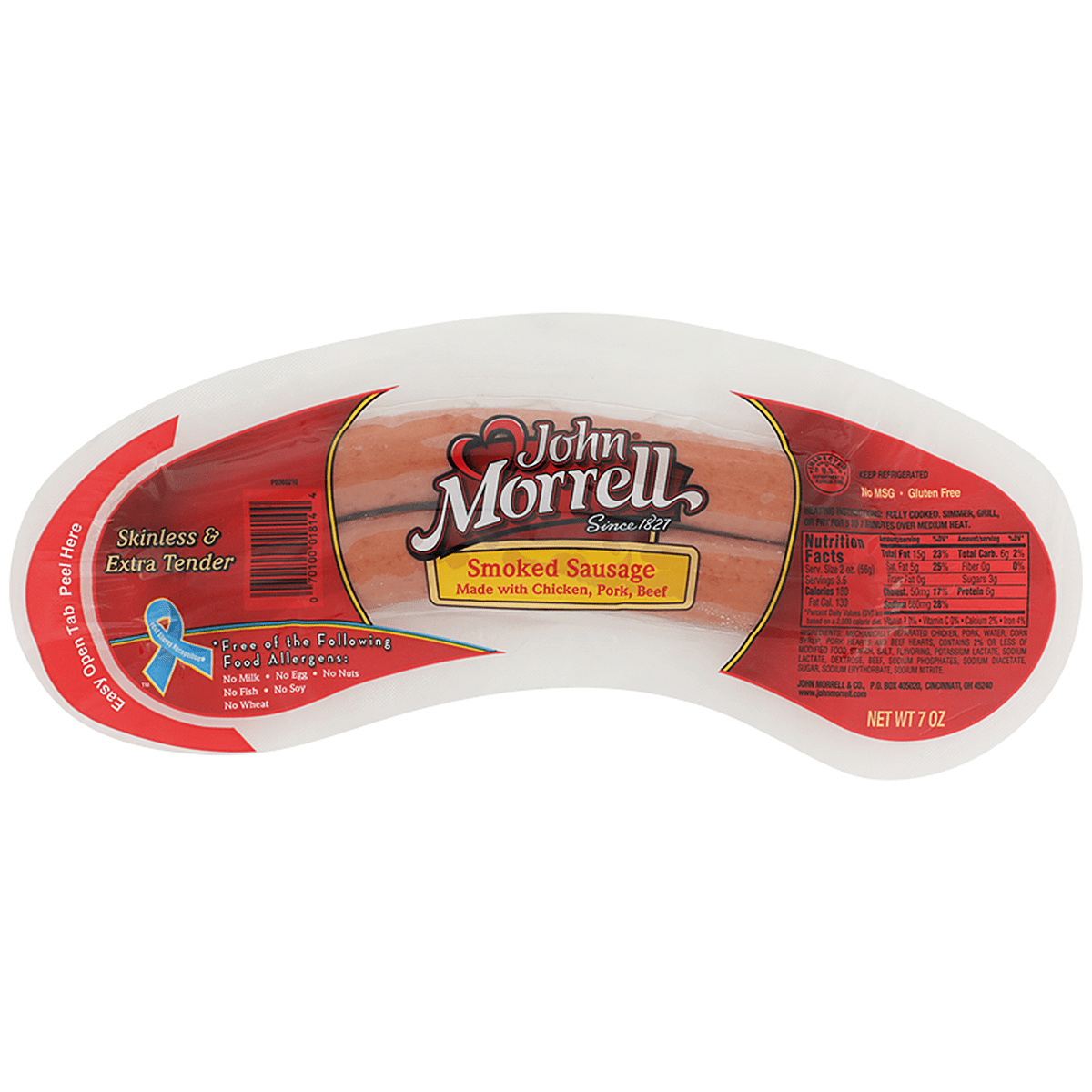 John Morrell Smoked Sausage 7 Oz Walmart Com John Morrell Smoked Sausage 7 Oz Walmart Com