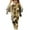 Brown, variant on Women's Cargo Pants Camouflage Drawstring Elastic High Waist Trousers Casual Baggy Streetwear Y2k Pants With Pockets (XL, Army Green-A)