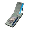 Case For IPhone 6 Plus Zipper Car Mount Crad Slot Wallet Stand