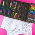 thumbnail image 4 of Art 101 Deluxe Multifunctional Art Set / Kit with 168 Pieces in a Wood Case for Children to Adults, 4 of 10