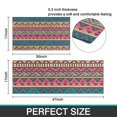 thumbnail image 7 of Colorful Geometric Striped Pattern Kitchen Rugs Sets Of 2,Anti Fatigue Kitchen Mat Rugs Non Slip Washable,Decorative Kitchen Floor Mats for Kitchen,Sink,Laundry,17"x30"+17"x47", 7 of 7