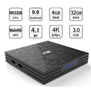 ARTRONIX T9 TV Box, Android 9.0 TV Box 4GB RAM 32GB ROM Quad-Core Cortex-A53 Processor RK3328, Bluetooth 4.1 + Wireless