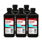 Leader Hydrogen Peroxide 3% Topical Solution, First Aid Antiseptic, 16 FL OZ - 5 Pack