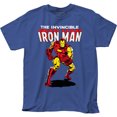 thumbnail image 1 of Iron Man Tony Stark Superhero Marvel Comics Invincible Adult T-Shirt Tee, 1 of 3