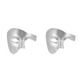 thumbnail image 4 of Mascarilla elegante de Inteprter para fiestas de disfraces y festivales de media cara Plata, 4 of 6