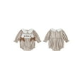 thumbnail image 2 of BemeyourBBs Girl Thanksgiving Romper Doll Collar Turkey Embroidery Plaid Jumpsuit, 2 of 9