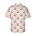 thumbnail image 3 of Goofa Cute Panda Hawaiian Shirt for Men, Unisex Summer Beach Casual Short Sleeve Button Down Shirts,Aloha Tropical Floral print shirt-, 3 of 9