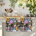 thumbnail image 4 of Sunflower Kitchen Towels Set of 3, Colorful Flowers Summer Botanical Absorbent Dish Towels for Kitchen, Microfiber Hand Towel, Quick Drying Tea Towel for Cleaning Decorative Dishcloths, 4 of 7