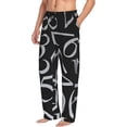 thumbnail image 2 of Fotbe Men'S Numbersclassic Pajama Pants With Elastic Waist And Drawstring Pockets，Pajama Pants Mens Lounge Pants Super Soft, 2 of 9