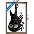 thumbnail image 3 of Peace Guitar Made of Crows Wall Poster, 14.725" x 22.375", Framed, 3 of 3