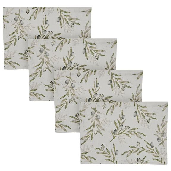 Split P Olive Leaves Placemat Set of 4