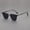 Sand Black Frame Gray Piece, variant on 2026 Retro Personalized Half-Frame Eyebrow Frame Sunglasses Versatile Korean Style Men's Outdoor Cycling Sunshade Sunglasses for Women