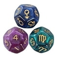 thumbnail image 4 of 3Pcs Resin Pearl Astrological Dice for Constellation Accessory, 4 of 7